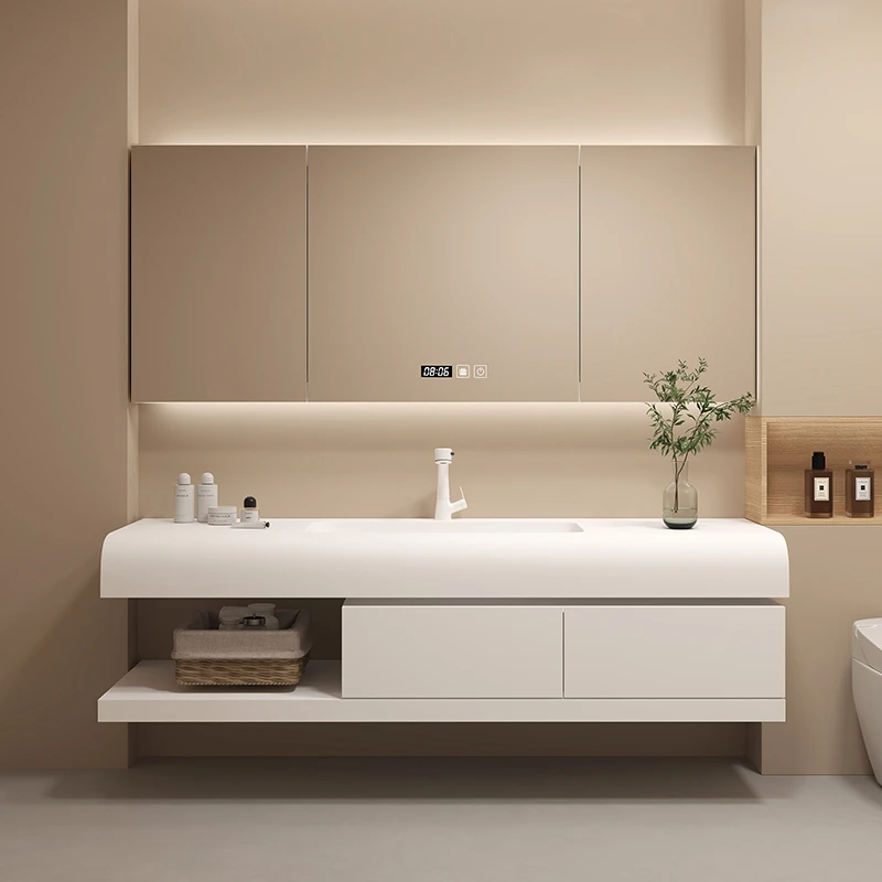 Home Bathroom Partition Wall - Schubladen Papier Badezimmerschrank Hautpflege Modern Luxuriös