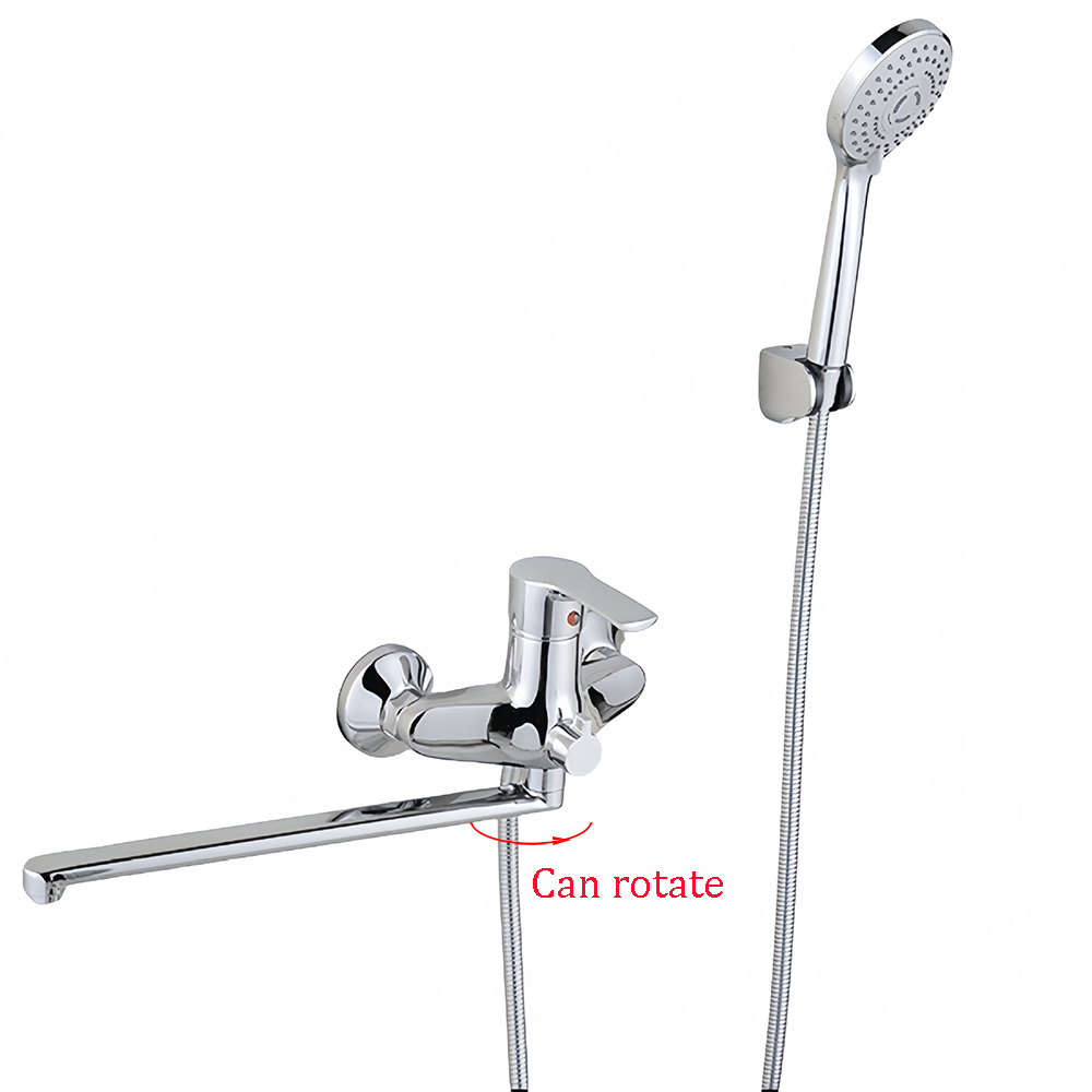 Home Bathroom Faucets - Wandmontierter Badewannen-Wasserhahn, zwei Funktionen, 35 cm