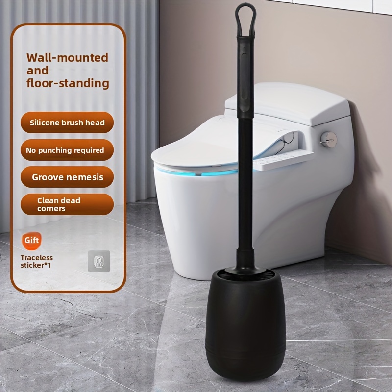 Home Bathroom Vent - ​ Multifunktionales, belüftetes Toilettenbürsten-Set – Wand-