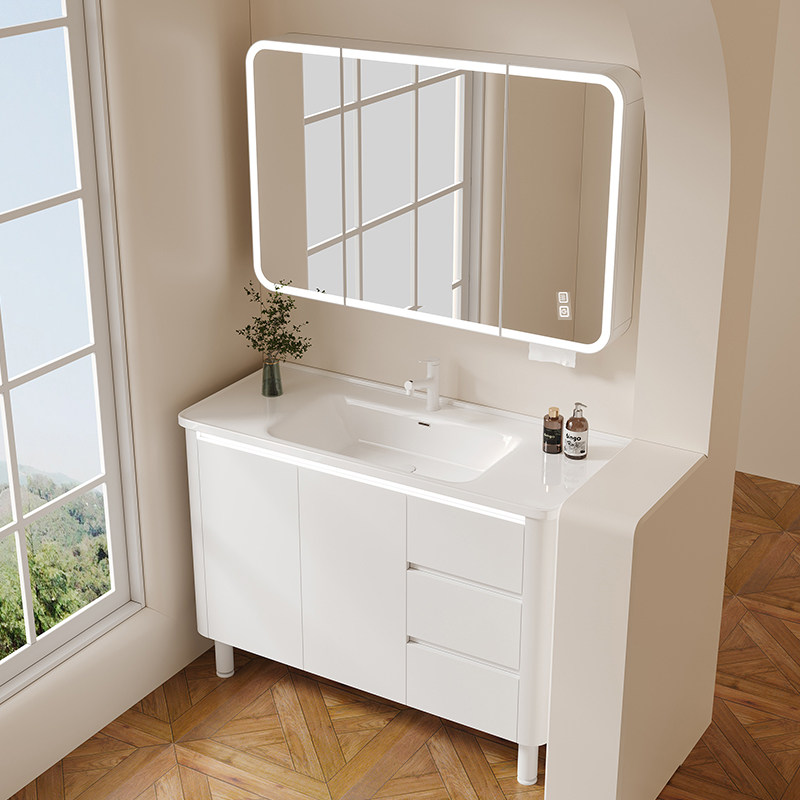 Home Bathroom Partition Wall - Trennwände, Spiegel, Badezimmerschrank, Parfüm-Eckregal, Wandregale, Dekorationen,