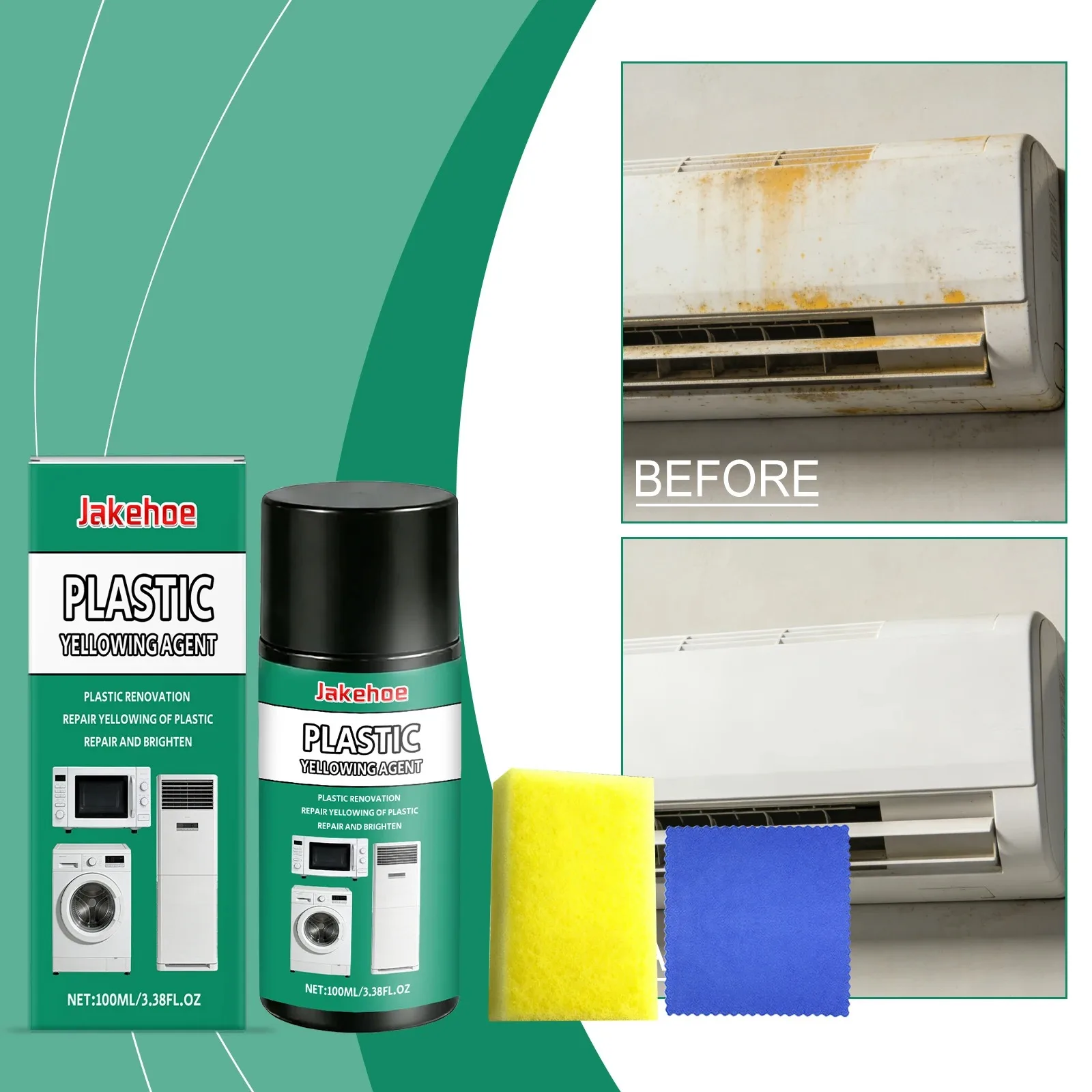 Home Bathroom Repair - Haushalts-Kunststoff-Auffrischungsmittel: Entfernung von Vergilbung, Kratzerreparatur, Glanzpolitur
