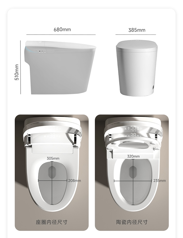 Home And Bathroom - Meistverkaufte Automatische Spül-Smart-Toilette WC Hygienische Damenreinigung