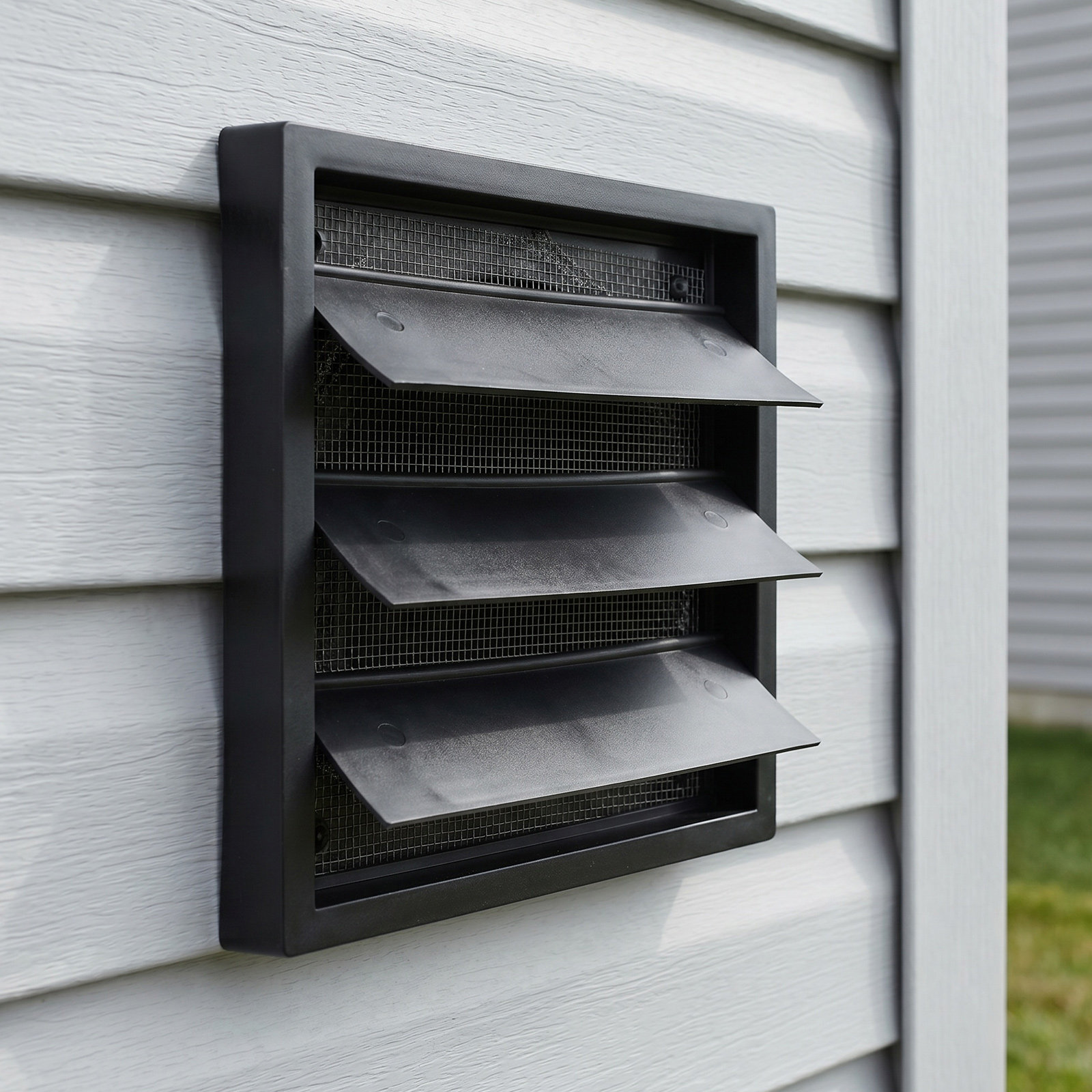 Home Bathroom Vent Fans - Lamellen-Gitterabdeckung aus ABS-Kunststoff, quadratische Abluftöffnung für