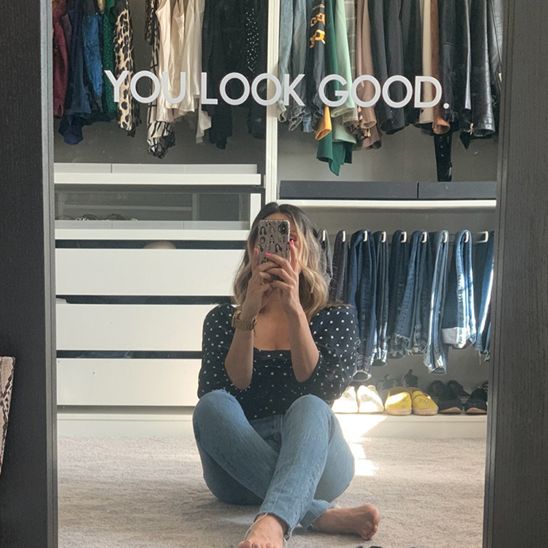 Home Goods Bathroom Decor - You Look Good Spiegel-Wandaufkleber, Badezimmer, Schlafzimmer,
