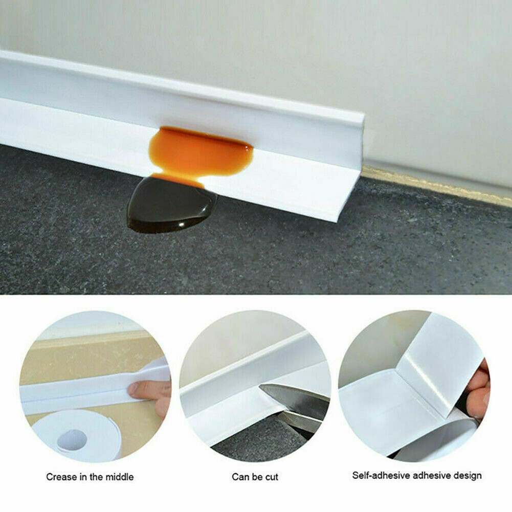 Home Bathroom Name - Badezimmer-Wanddichtungsstreifen Selbstklebendes Küchen-Dichtungsband Waschbeckenrand 3,2M Wandband