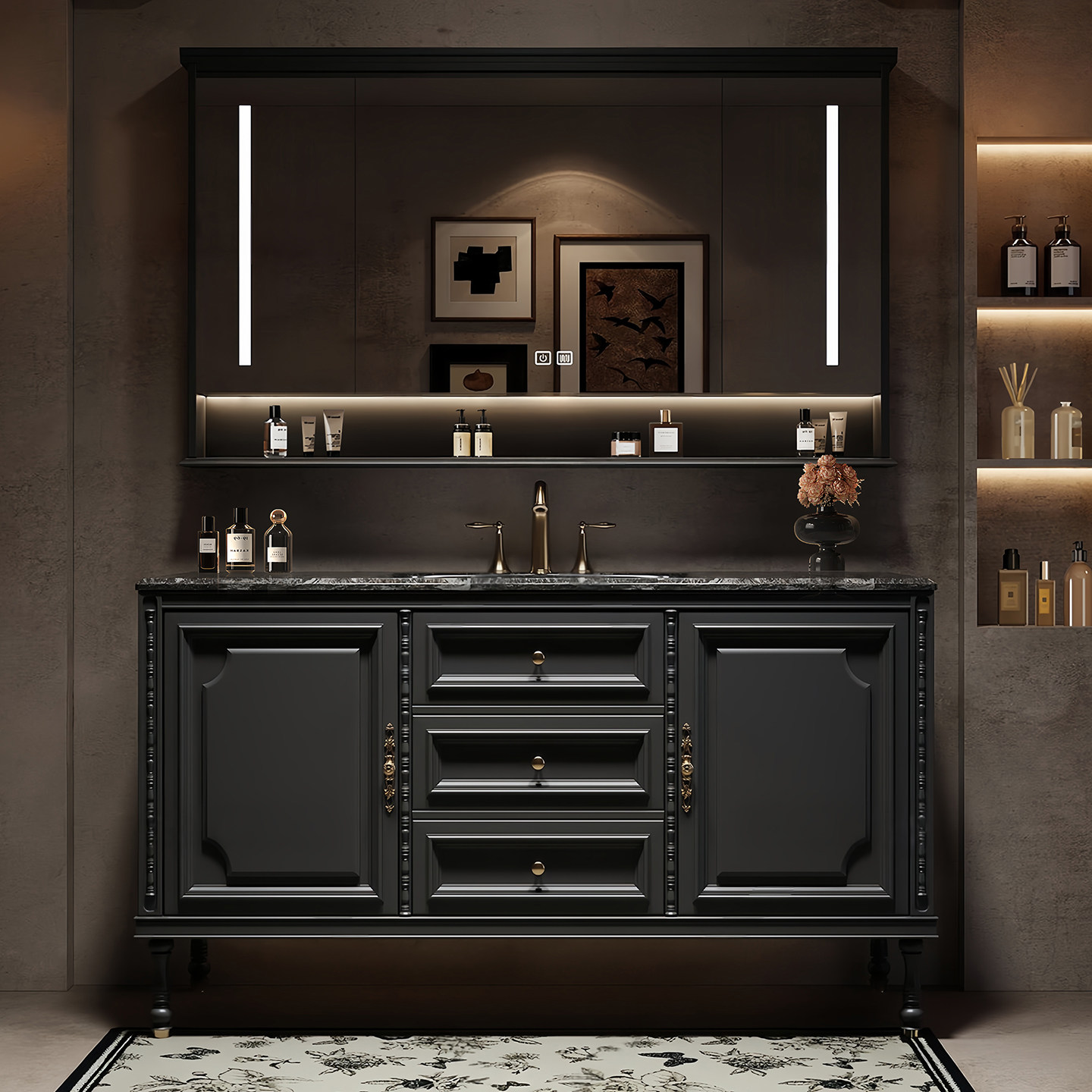 Luxuriöser Badezimmerschrank,  – Home Bathroom Partition Wall Bewertung und Preis