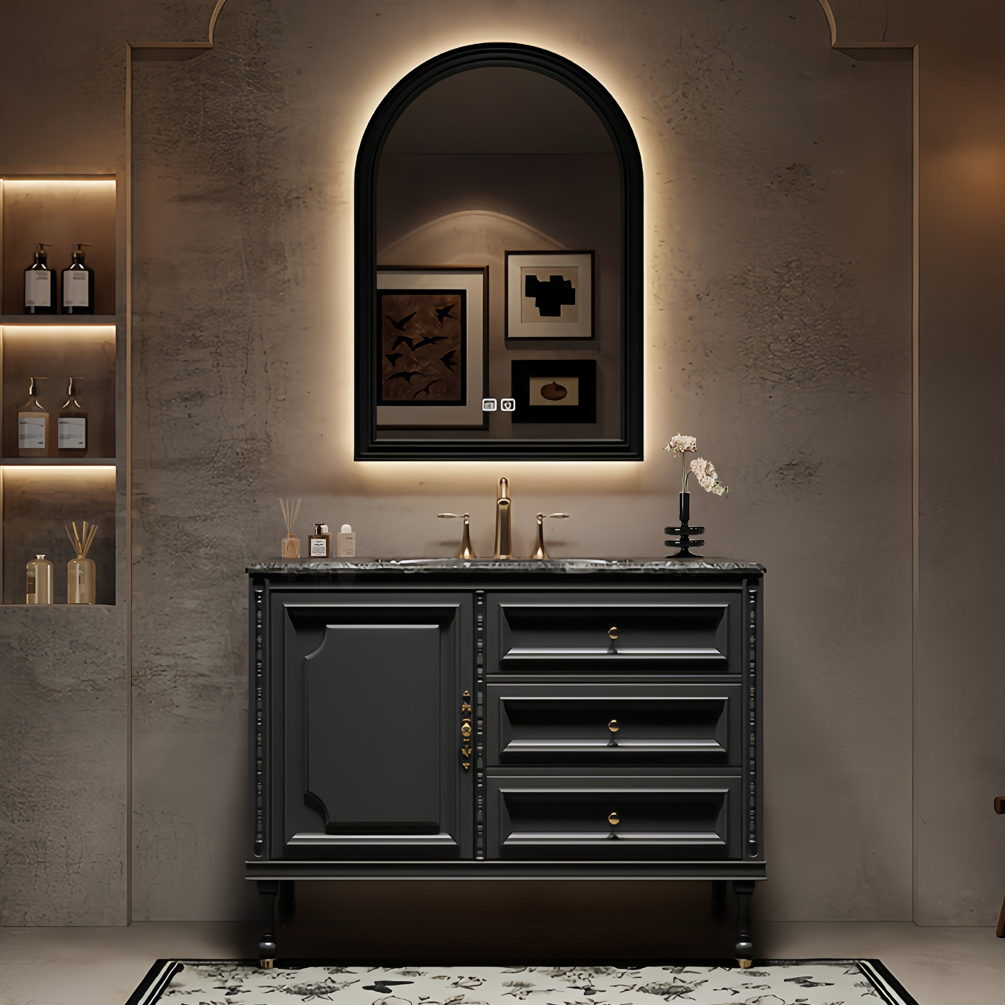 Luxuriöser Badezimmerschrank,  – Home Bathroom Partition Wall Bewertung und Preis