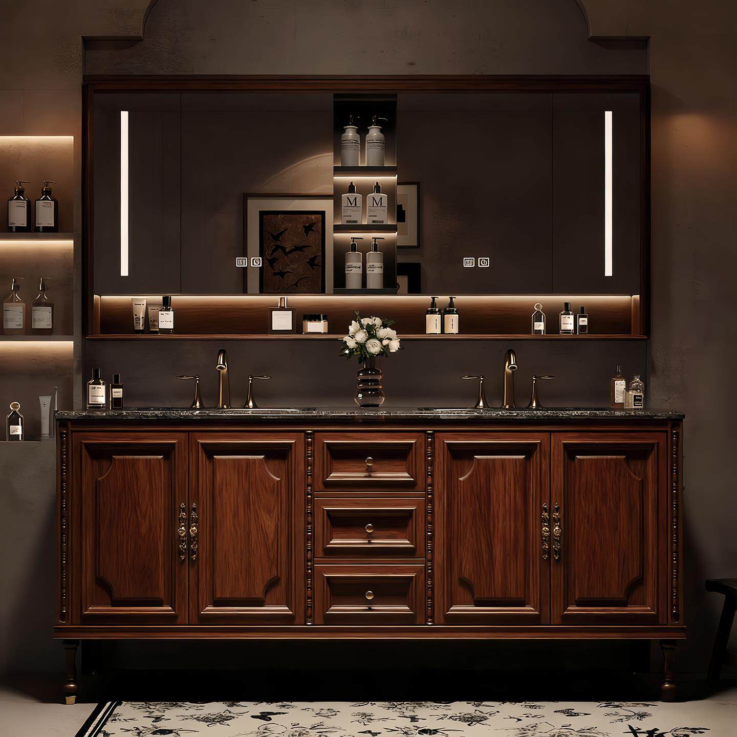 Luxuriöser Badezimmerschrank,  – Home Bathroom Partition Wall Bewertung und Preis