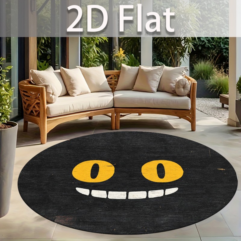 Runder Halloween-Pferde-Teppic – Home Bathroom Name Bewertung und Preis