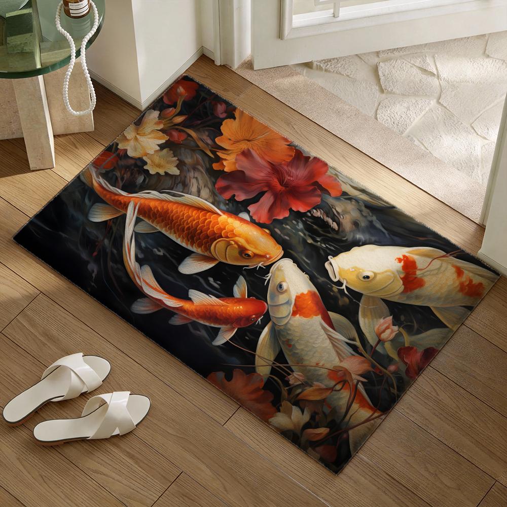 Koi-Fisch-Fußmatte, der Ihnen  – Home Goods Bathroom Decor Bewertung und Preis