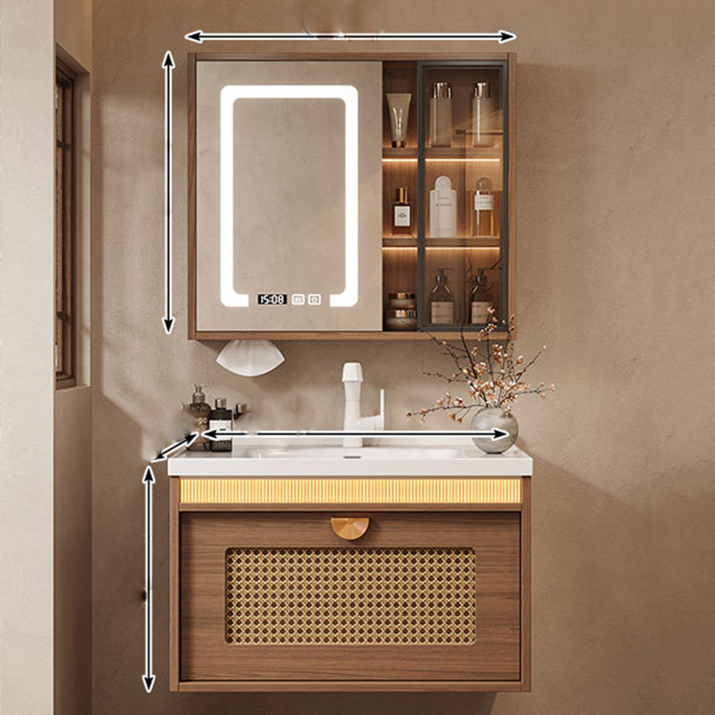 Holz-Aufbewahrungsschrank für  – Home Bathroom Partition Wall Bewertung und Preis