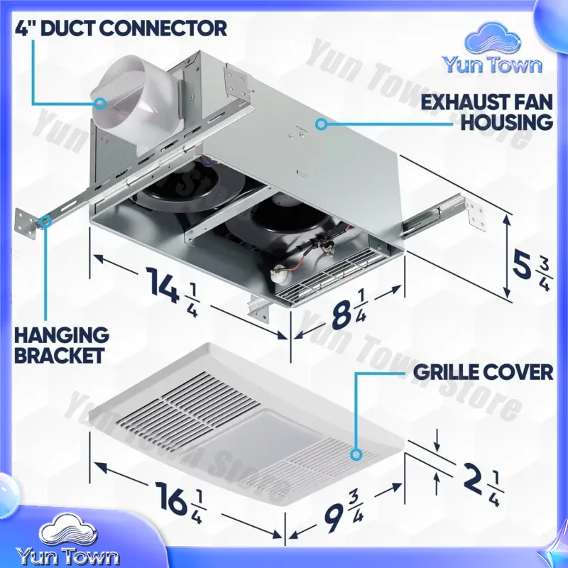 Badezimmer-Abluftventilator mi – Home Bathroom Vent Fans Bewertung und Preis