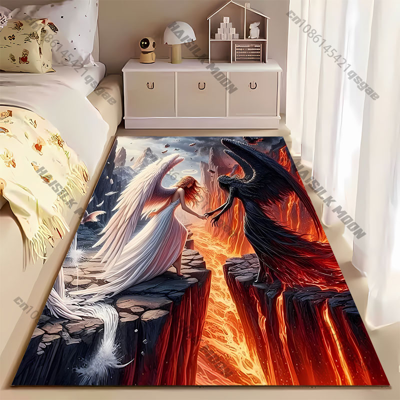 Teppich mit Gute-Böse-Dualität – Home Goods Bathroom Decor Bewertung und Preis