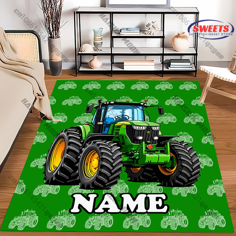 Personalisierter Farb-Traktor- – Home Bathroom Name Bewertung und Preis